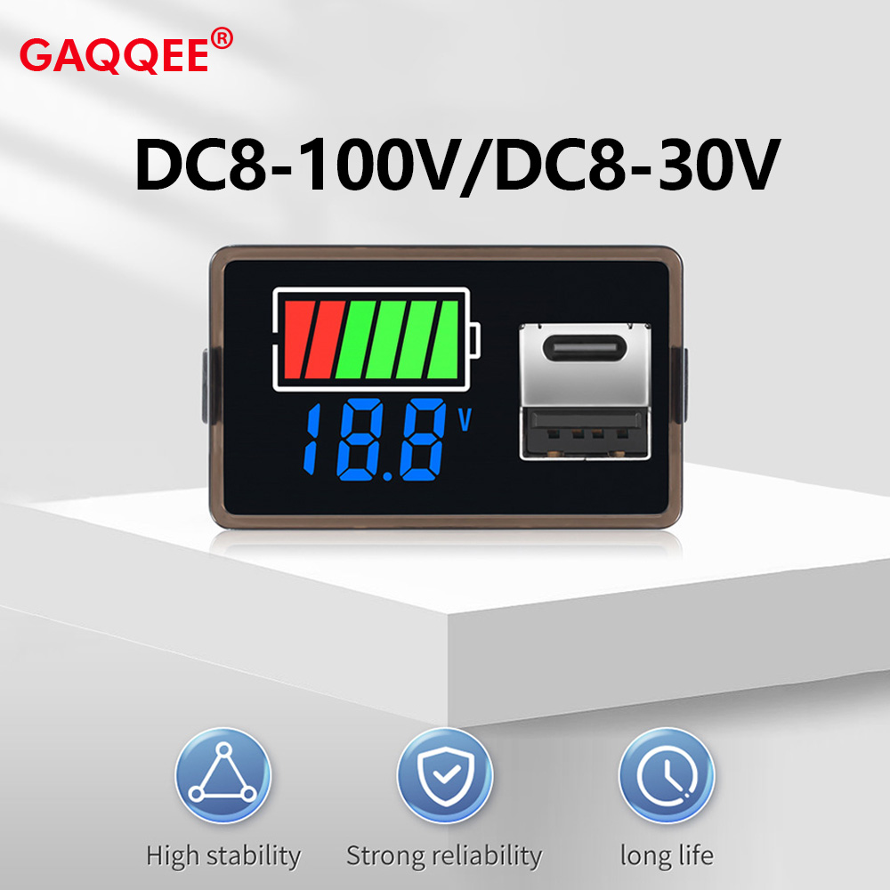 Logic Analyzer Usb - DC8-100V DC8-30V 배터리 용량 표시기, USB