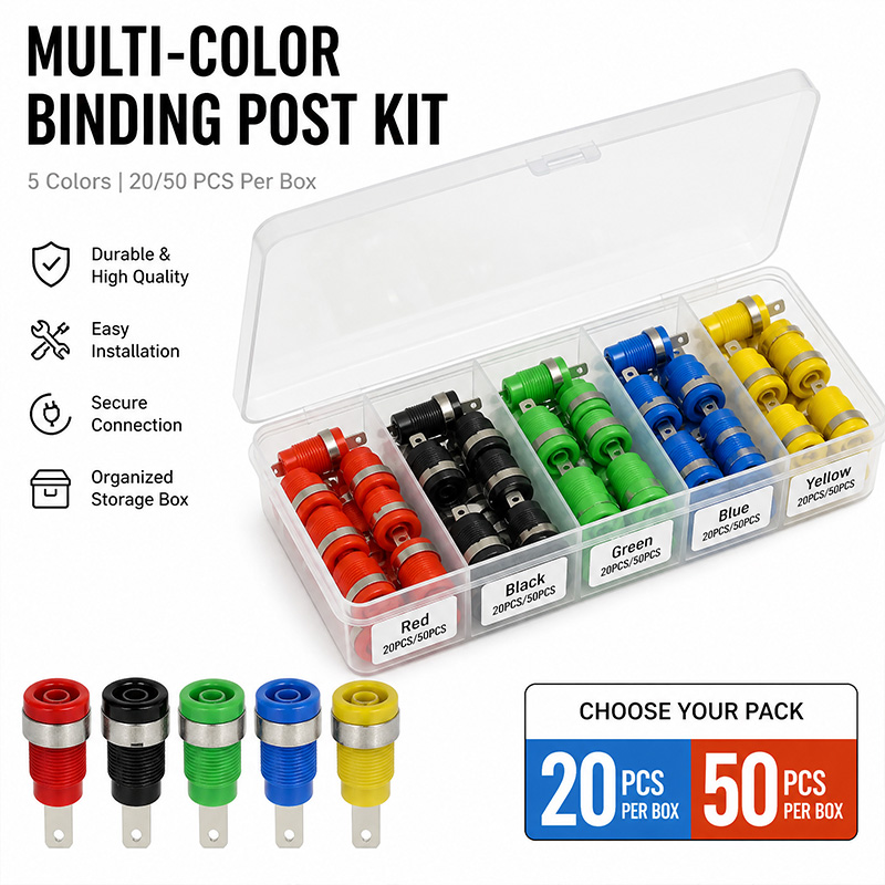 멀티 컬러 바인딩 포스트 키트 20/50Pcs 5 색  - Diy Audio Electronics Kit 리뷰 및 가격