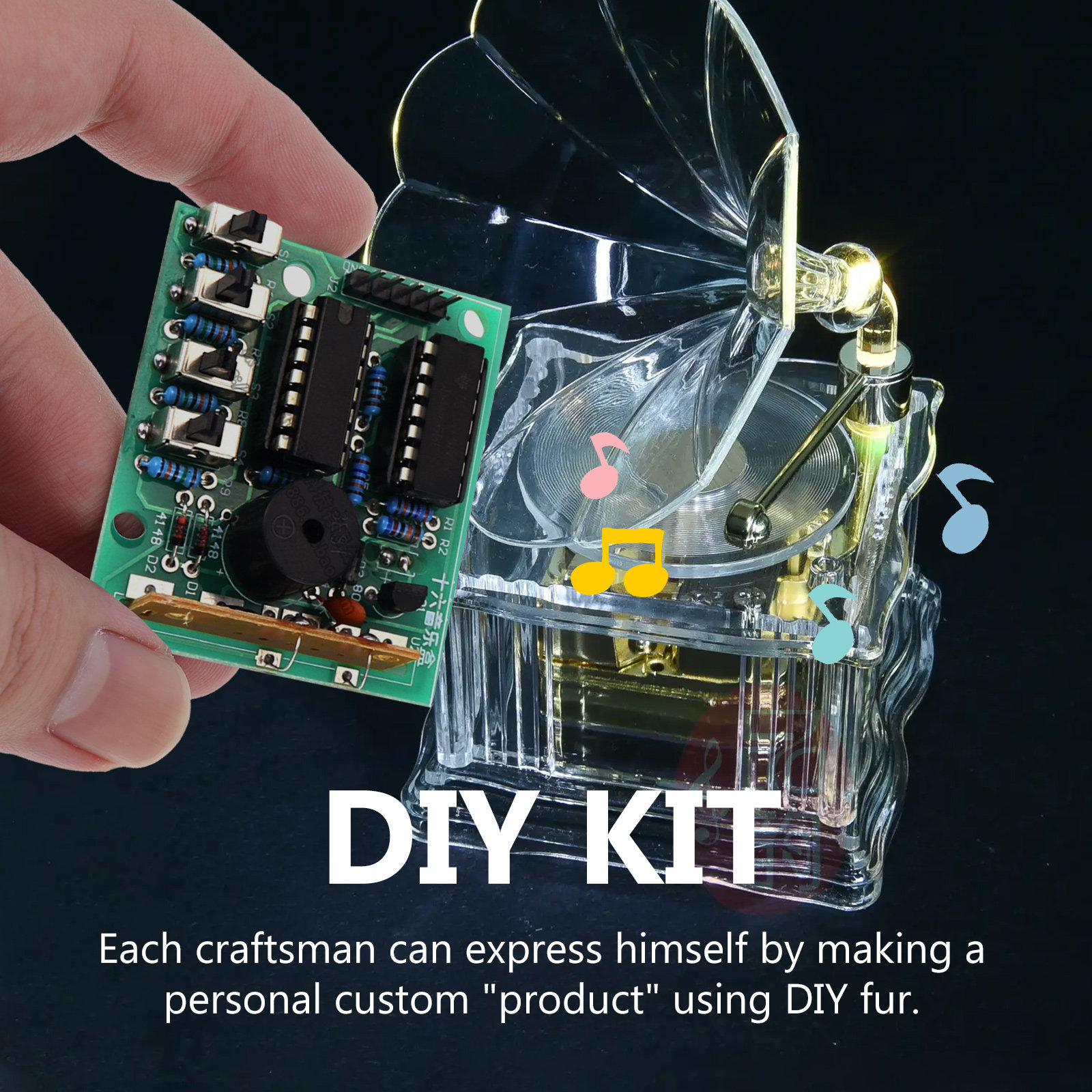 1세트 DIY 뮤직 박스, 전자 부품, 납땜 연습용 회 - Diy Electronics Box 리뷰 및 가격