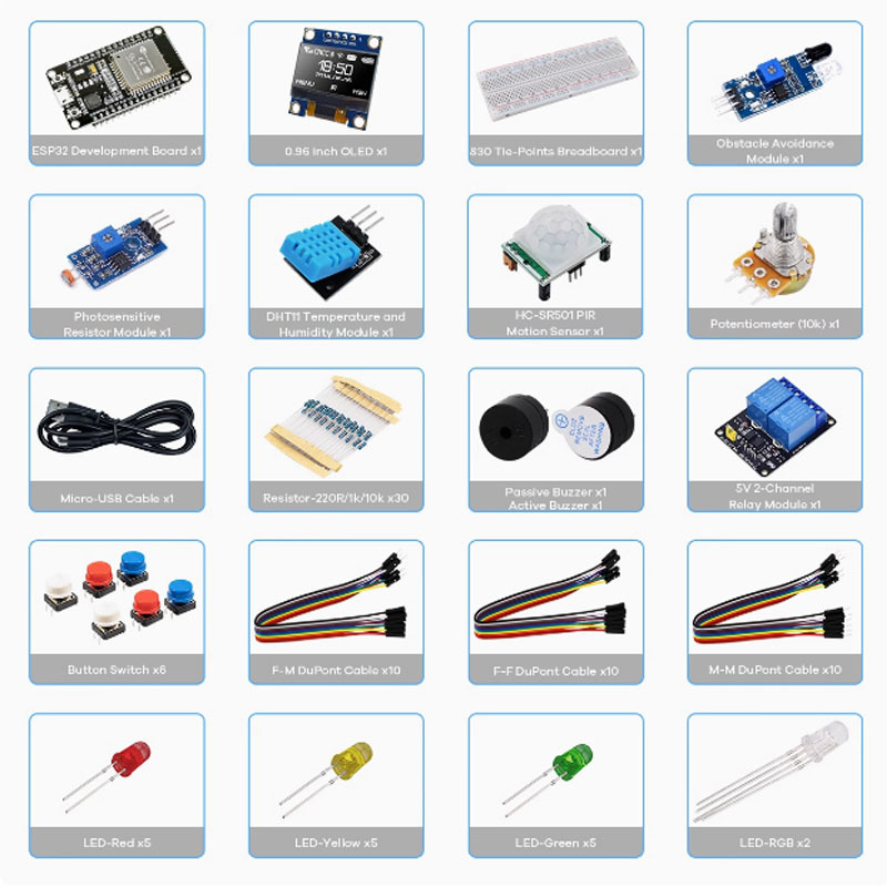 WiFi 무선 모듈 제작 키트, 완벽한 스타터 액세서리 - Diy Electronics Learning Kit 리뷰 및 가격