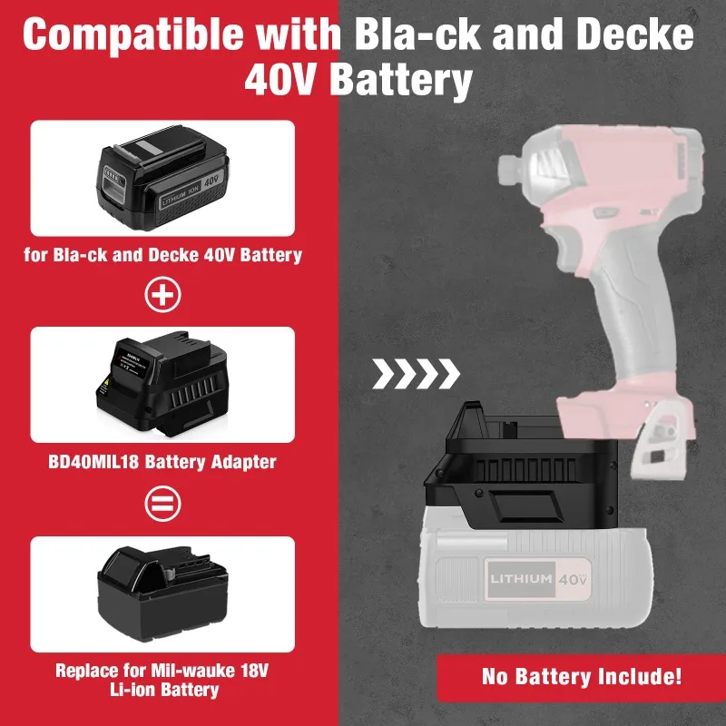 BD40MIL18 배터리 어댑터는 블랙앤데커 40V 리 - Black+Decker Tool Cordless 리뷰 및 가격